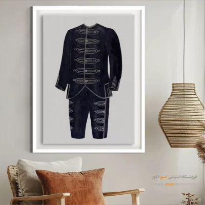 تابلو لباس شب لاکچری برای هدیه خاص - کت و شلوار پسرانه 1938 – تابلو فشن - اسپو دکور