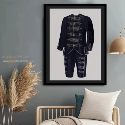 تابلو لباس شب لاکچری برای هدیه خاص - کت و شلوار پسرانه 1938 – تابلو فشن - اسپو دکور