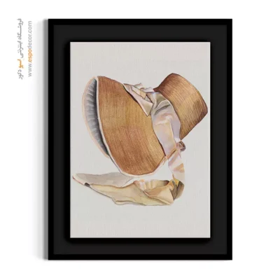 تابلو لاکچری فشن لاکچری برای دکوراسیون - کلاه لبه‌دار – تابلو فشن - اسپو دکور