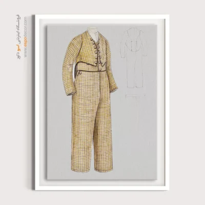 تابلو استایل خاص رنگی برای دکوراسیون - کت مردانه – تابلو فشن - اسپو دکور