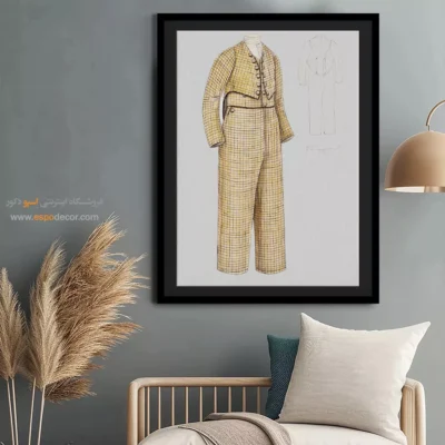 تابلو استایل خاص رنگی برای دکوراسیون - کت مردانه – تابلو فشن - اسپو دکور