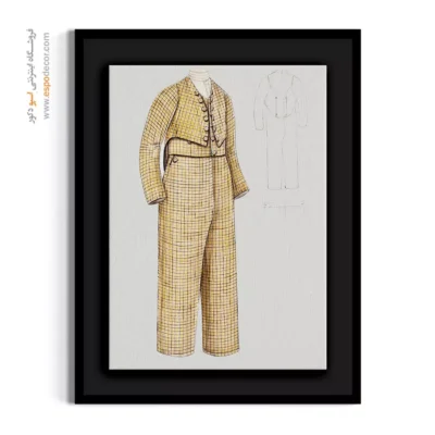 تابلو استایل خاص رنگی برای دکوراسیون - کت مردانه – تابلو فشن - اسپو دکور