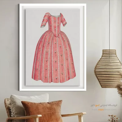 تابلو اتاق خواب فشن خاص برای بوتیک لباس - لباس قرن نوزدهم – تابلو فشن - اسپو دکور