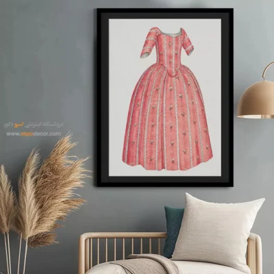 تابلو اتاق خواب فشن خاص برای بوتیک لباس - لباس قرن نوزدهم – تابلو فشن - اسپو دکور
