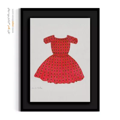 تابلو مدرن خاص برای فضاهای شیک - لباس شام امانوئل – تابلو فشن - اسپو دکور