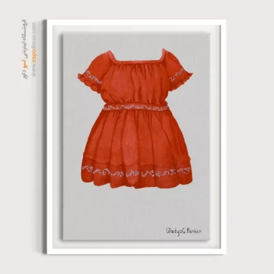 تابلو مزون لباس مدرن برای طراحی داخلی - لباس کودک پارکر – تابلو فشن - اسپو دکور