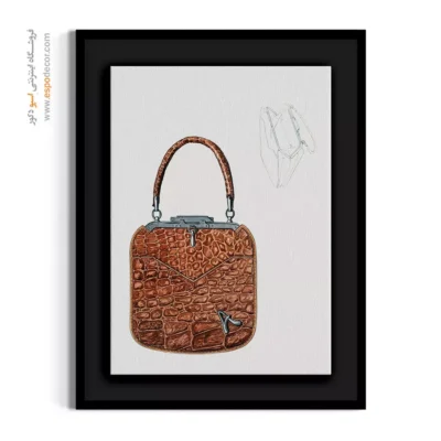 تابلو لباس برای اتاق نوجوان - کیف دستی – تابلو فشن - اسپو دکور