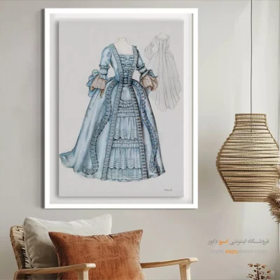 تابلو لباس با کیفیت چاپ بالا برای مزون - لباس مجلسی – تابلو فشن - اسپو دکور