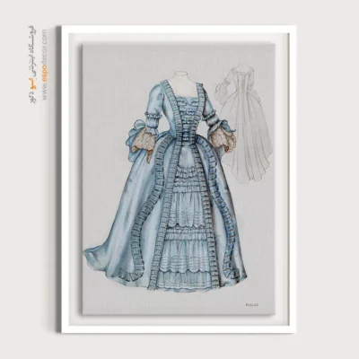 تابلو لباس با کیفیت چاپ بالا برای مزون - لباس مجلسی – تابلو فشن - اسپو دکور