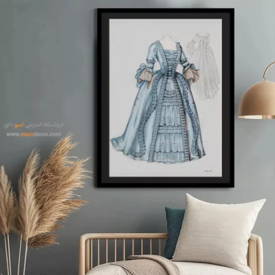 تابلو لباس با کیفیت چاپ بالا برای مزون - لباس مجلسی – تابلو فشن - اسپو دکور