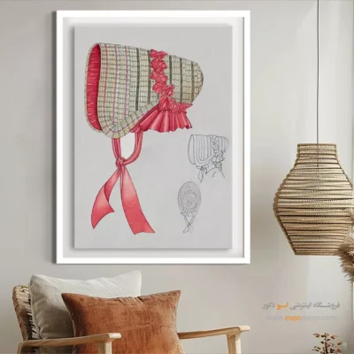 تابلو دخترانه فشن برای دیوار پذیرایی - سرپوش کودک – تابلو فشن - اسپو دکور