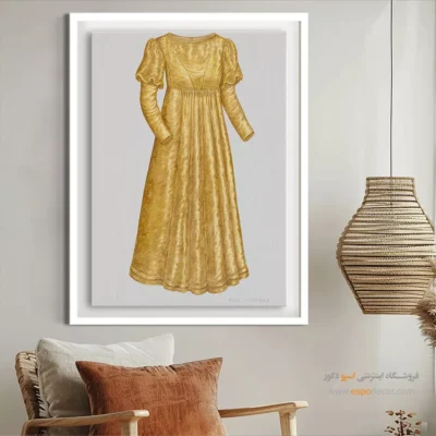 تابلو لباس مجلسی زنانه کلاسیک - لباس عروس فیتزجرالد – تابلو فشن - اسپو دکور