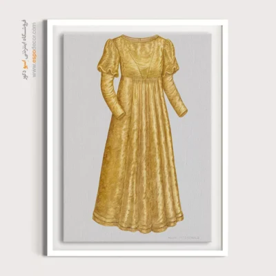 تابلو لباس مجلسی زنانه کلاسیک - لباس عروس فیتزجرالد – تابلو فشن - اسپو دکور