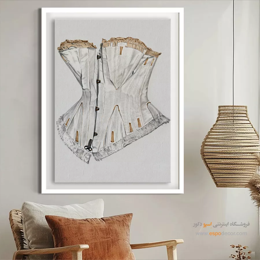 تابلو مانکن جدید برای دیوار پذیرایی - کرست عروسی – تابلو فشن - اسپو دکور