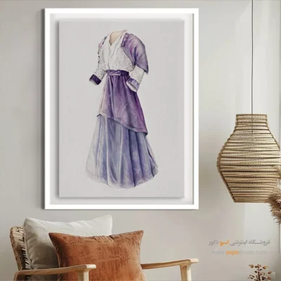 تابلو  فانتزی برای اتاق نوجوان - لباس مجلسی دخترانه – تابلو فشن - اسپو دکور