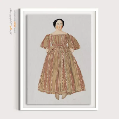 تابلو لباس شب شیک برای علاقه‌مندان به مد - عروسک (1937) – تابلو فشن - اسپو دکور