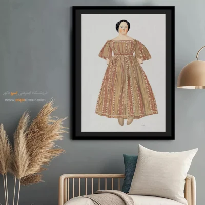 تابلو لباس شب شیک برای علاقه‌مندان به مد - عروسک (1937) – تابلو فشن - اسپو دکور
