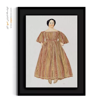 تابلو لباس شب شیک برای علاقه‌مندان به مد - عروسک (1937) – تابلو فشن - اسپو دکور