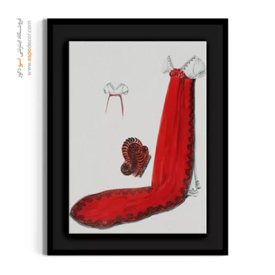 تابلو هنری فشن رنگی برای اتاق خواب مدرن - شنل دادگاه – تابلو فشن - اسپو دکور