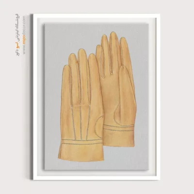 خرید تابلو لباس برای اتاق نوجوان - دستکش مردانه ملیتا – تابلو فشن - اسپو دکور