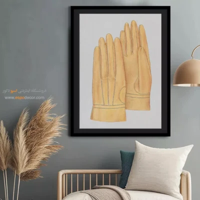 خرید تابلو لباس برای اتاق نوجوان - دستکش مردانه ملیتا – تابلو فشن - اسپو دکور