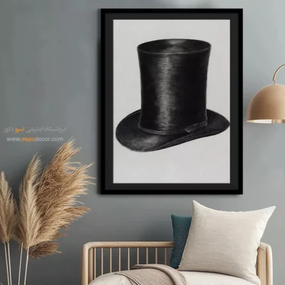 تابلو بوتیک لباس خلاقانه برای سالن زیبایی - کلاه بسی – تابلو فشن - اسپو دکور