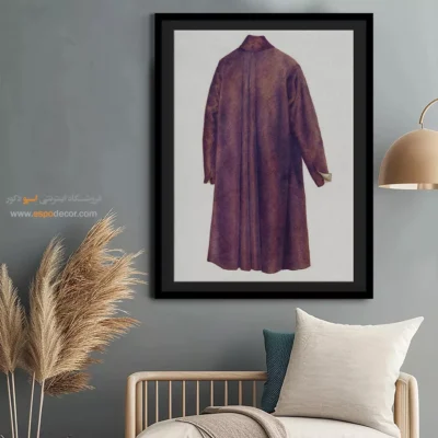 تابلو ژورنال مد لاکچری برای طراحان لباس - کت مردانه قرن بیستم – تابلو فشن - اسپو دکور