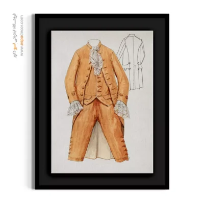 تابلو استایل خاص مدرن برای سالن زیبایی - لباس مردانه اثر ماری میچل – تابلو فشن - اسپو دکور