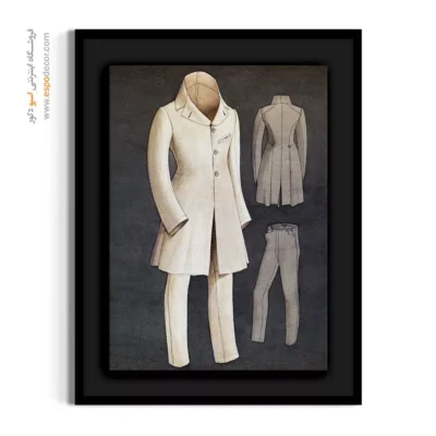 تابلو لاکچری برای فضاهای شیک - بالاپوش مردانه – تابلو فشن - اسپو دکور