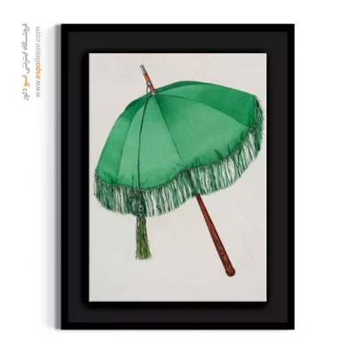 تابلو بوتیک لباس کلاسیک برای فضاهای شیک - چتر ویکتوریایی – تابلو فشن - اسپو دکور