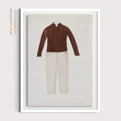 تابلو طراحی لباس زنانه دخترانه برای دکور خانه - یونیفرم برای فیلد – تابلو فشن - اسپو دکور