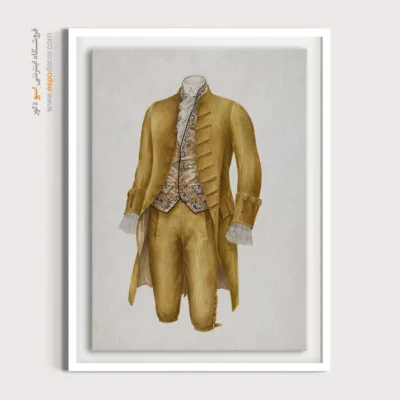 تابلو استایل برای سالن زیبایی - لباس مرد – تابلو فشن - اسپو دکور