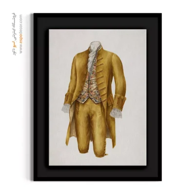 تابلو استایل برای سالن زیبایی - لباس مرد – تابلو فشن - اسپو دکور