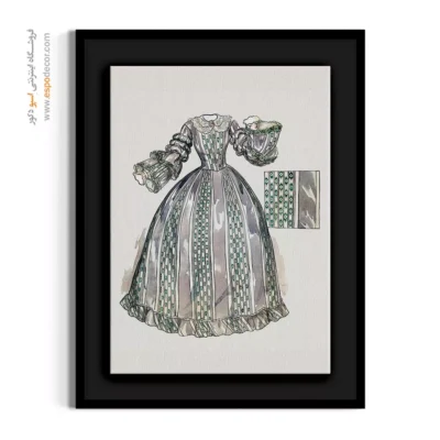 تابلو لاکچری فشن برای بوتیک لباس - لیلیان کوزی – تابلو فشن - اسپو دکور