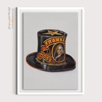 تابلو فشن دخترانه برای دیوار اتاق - کلاه آتش نشانی 1937 – تابلو فشن - اسپو دکور