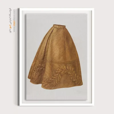 تابلو هنری فشن خاص برای بوتیک لباس - دامن ضخیم – تابلو فشن - اسپو دکور