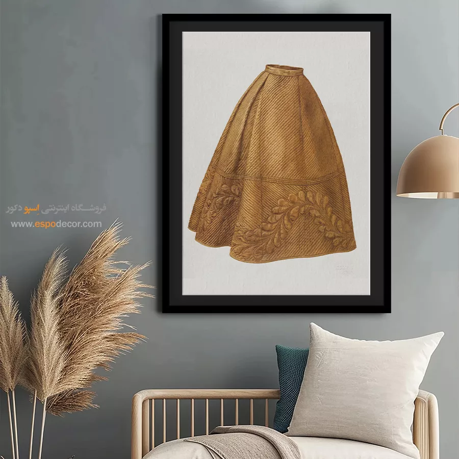 تابلو هنری فشن خاص برای بوتیک لباس - دامن ضخیم – تابلو فشن - اسپو دکور