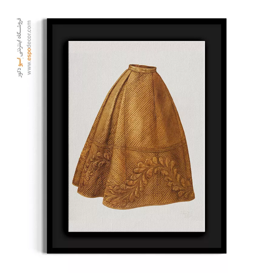 تابلو هنری فشن خاص برای بوتیک لباس - دامن ضخیم – تابلو فشن - اسپو دکور