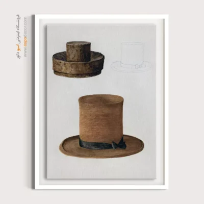 تابلو مانکن برای علاقه‌مندان به مد - کلاه حصیری مردانه – تابلو فشن - اسپو دکور