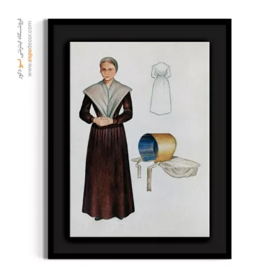 تابلو دخترانه فشن زنانه برای هدیه خاص - لباس شاکر – تابلو فشن - اسپو دکور