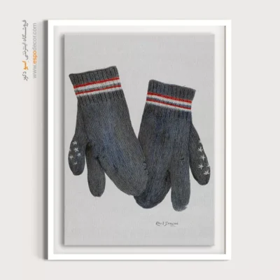 تابلو مزون لباس لاکچری برای کادو تولد - دستکش بافتنی – تابلو فشن - اسپو دکور