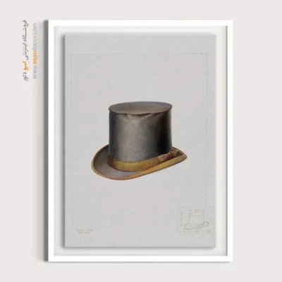 تابلو هنری فشن رنگی برای دکوراسیون - کلاه های بیور – تابلو فشن - اسپو دکور