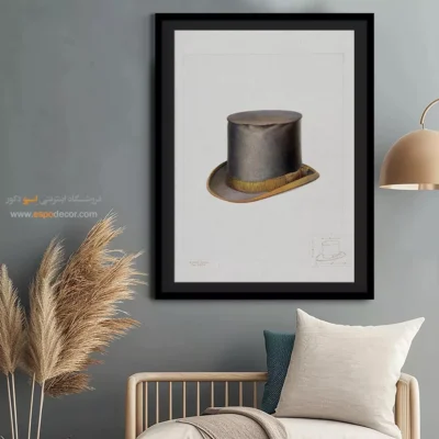 تابلو هنری فشن رنگی برای دکوراسیون - کلاه های بیور – تابلو فشن - اسپو دکور