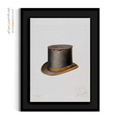 تابلو هنری فشن رنگی برای دکوراسیون - کلاه های بیور – تابلو فشن - اسپو دکور