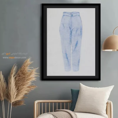 تابلو  کلاسیک برای بوتیک لباس - شلوار مردانه – تابلو فشن - اسپو دکور