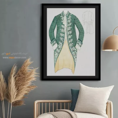 تابلو بوتیک لباس لاکچری برای کادو تولد - کت مردانه اثر نانسی – تابلو فشن - اسپو دکور