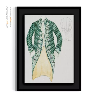 تابلو بوتیک لباس لاکچری برای کادو تولد - کت مردانه اثر نانسی – تابلو فشن - اسپو دکور