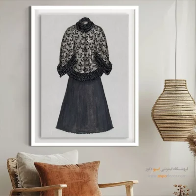 تابلو مدرن برای هدیه خاص - لباس بیلی – تابلو فشن - اسپو دکور