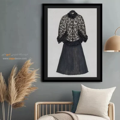 تابلو مدرن برای هدیه خاص - لباس بیلی – تابلو فشن - اسپو دکور