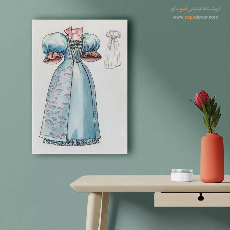 تابلو استایل زنانه با کیفیت چاپ بالا برای پذیرایی